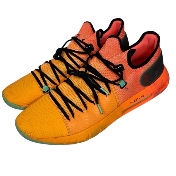 B2 Men’s Under Armour HOVR Havoc Low Halloween Orange Basketball Shoes 16 - Picture 1 of 6